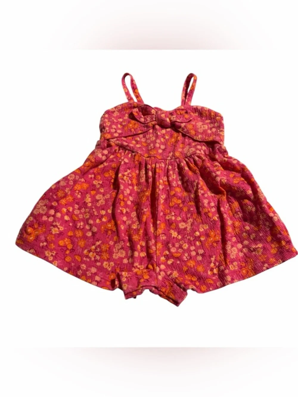 Carters spaghetti strap Romper floral size 24 months